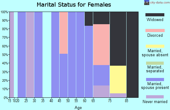 Zip code 07980 marital status for females