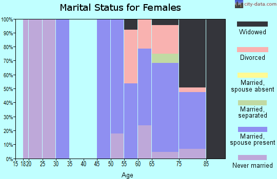 Zip code 08006 marital status for females