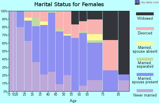 Zip code 08078 marital status for females
