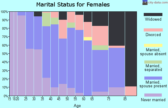 Zip code 08084 marital status for females