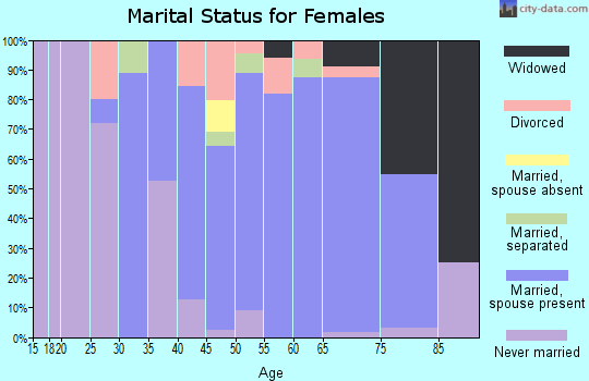 Zip code 08241 marital status for females