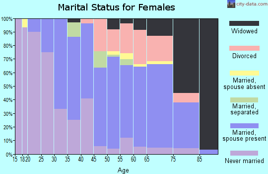 Zip code 08260 marital status for females