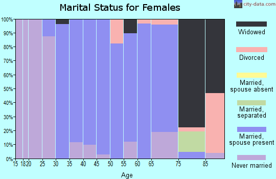 Zip code 08510 marital status for females
