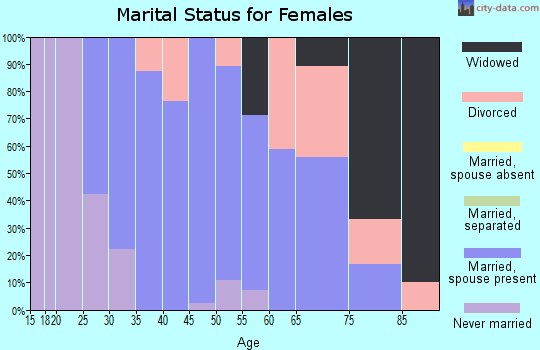 Zip code 08555 marital status for females