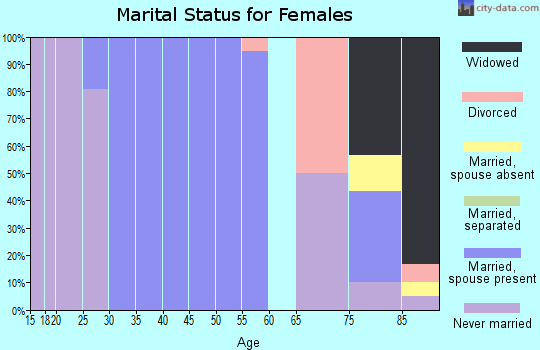 Zip code 08720 marital status for females