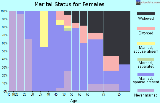 Zip code 08741 marital status for females