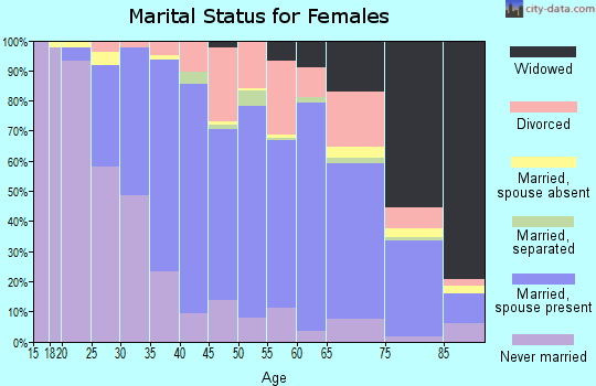 Zip code 08742 marital status for females