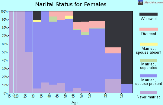 Zip code 08848 marital status for females