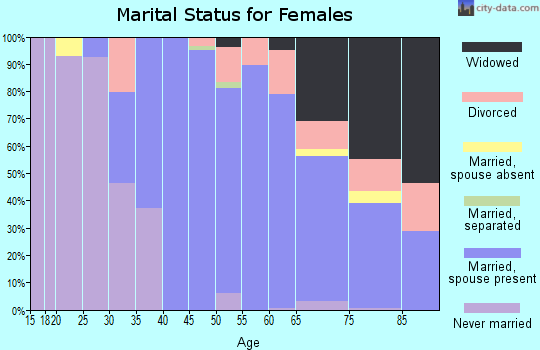Zip code 10502 marital status for females
