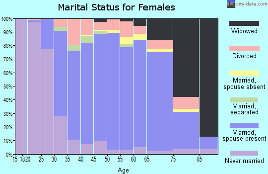 Zip code 10541 marital status for females