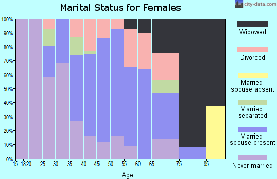 Zip code 10928 marital status for females