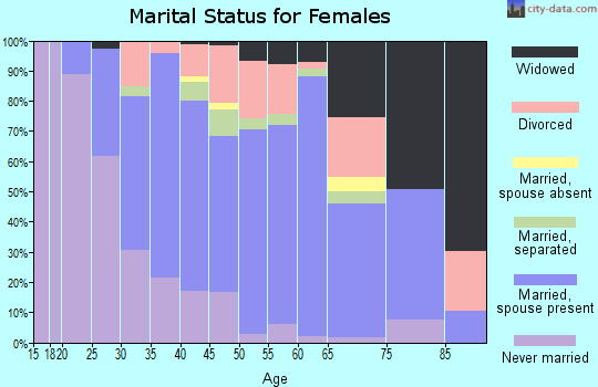 Zip code 10941 marital status for females