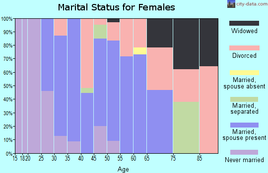 Zip code 10963 marital status for females