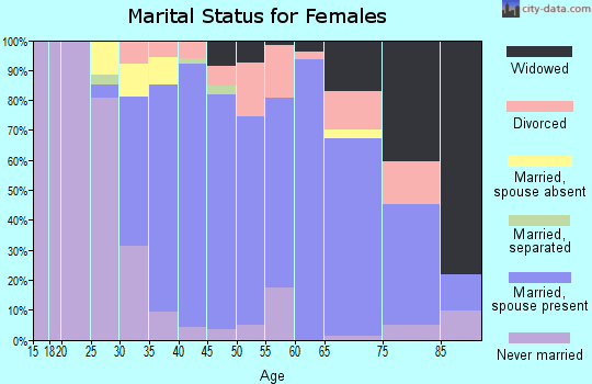 Zip code 10965 marital status for females