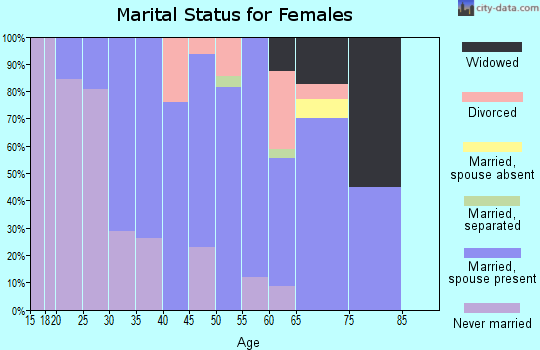 Zip code 10984 marital status for females