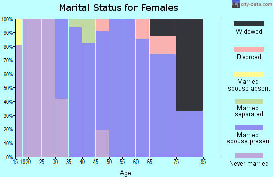 Zip code 10986 marital status for females