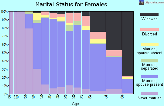 Zip code 11040 marital status for females