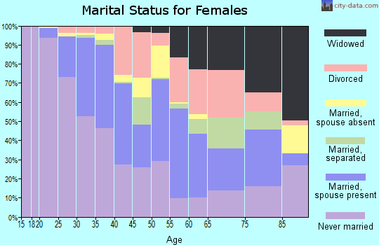 Zip code 11101 marital status for females