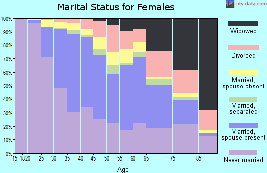 Zip code 11201 marital status for females