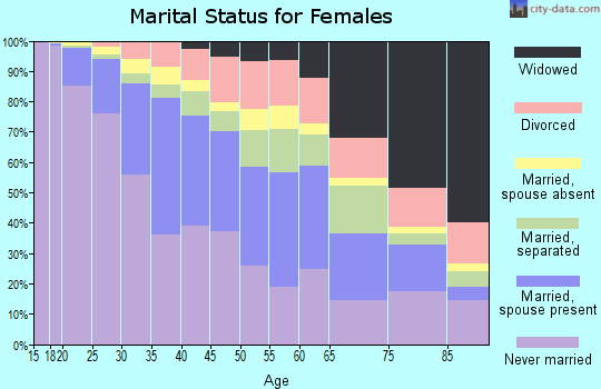 Zip code 11206 marital status for females