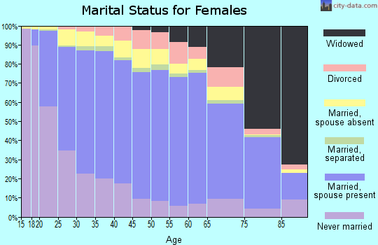 Zip code 11219 marital status for females