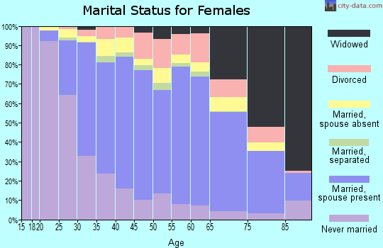 Zip code 11358 marital status for females