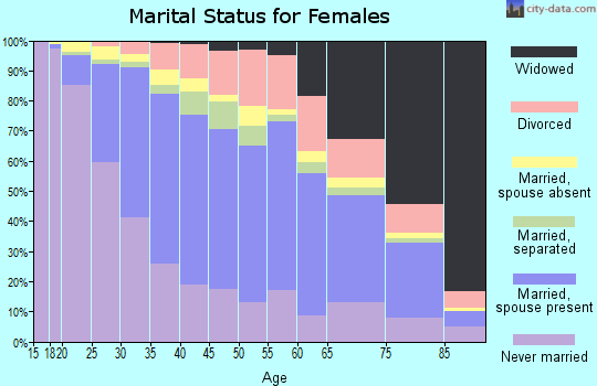 Zip code 11385 marital status for females