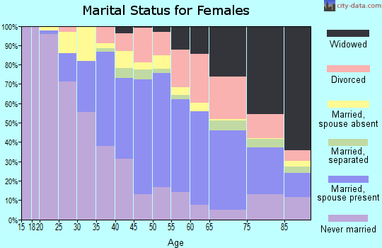 Zip code 11411 marital status for females