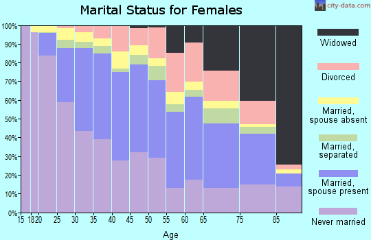 Zip code 11435 marital status for females