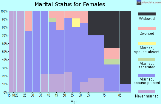 Zip code 11516 marital status for females