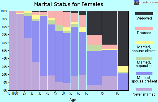 Zip code 11580 marital status for females