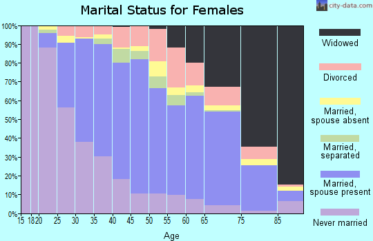 Zip code 11704 marital status for females
