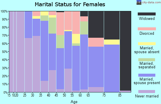 Zip code 11713 marital status for females