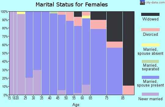 Zip code 11792 marital status for females