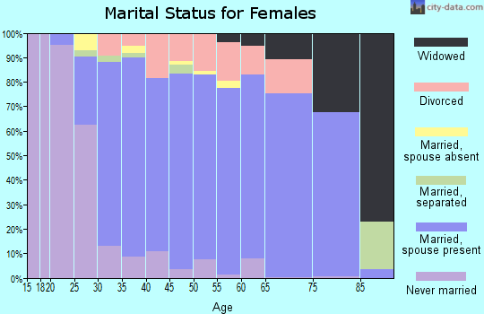 Zip code 12019 marital status for females