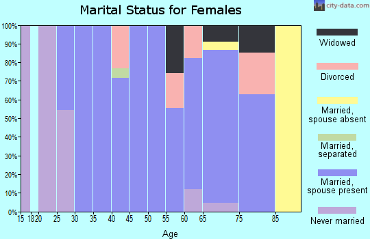 Zip code 12032 marital status for females