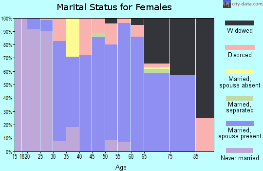 Zip code 12053 marital status for females