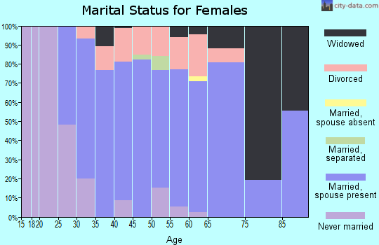 Zip code 12074 marital status for females