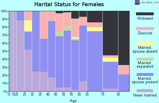 Zip code 12134 marital status for females