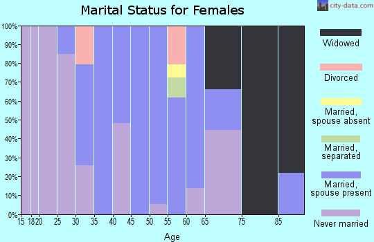 Zip code 12137 marital status for females