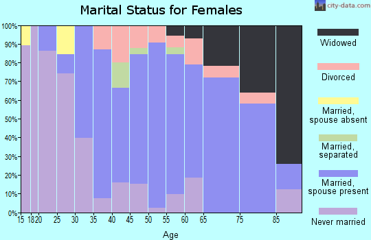 Zip code 12143 marital status for females