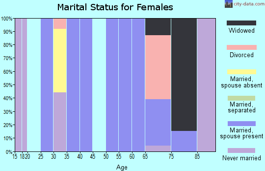 Zip code 12156 marital status for females