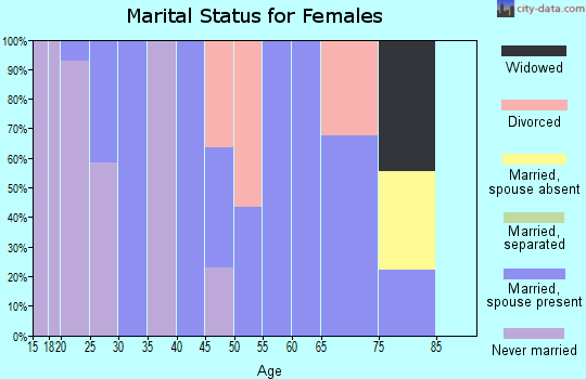 Zip code 12164 marital status for females