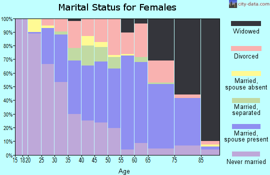Zip code 12182 marital status for females