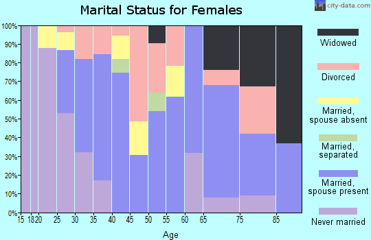 Zip code 12183 marital status for females