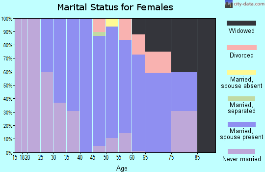 Zip code 12196 marital status for females