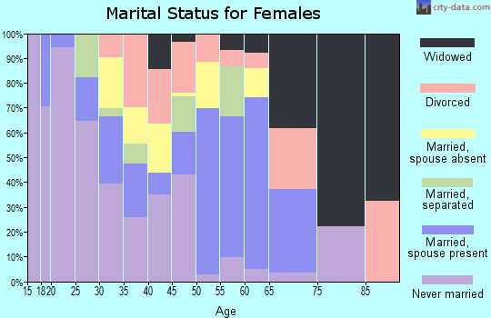 Zip code 12307 marital status for females