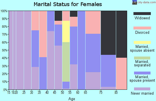Zip code 12413 marital status for females