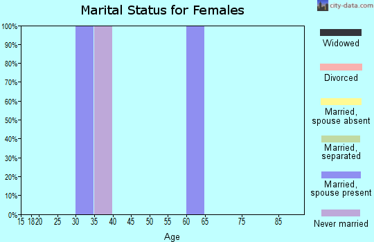 Zip code 12429 marital status for females