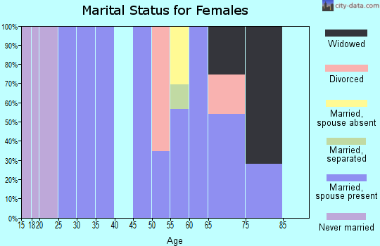 Zip code 12481 marital status for females